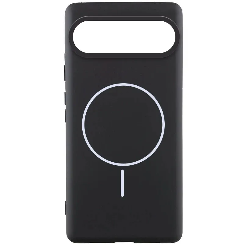 Чехол Silicone Cover Lakshmi (AA) with Magnetic Fit для Google Pixel 10 – Черный / Black. Фото 1 из 4