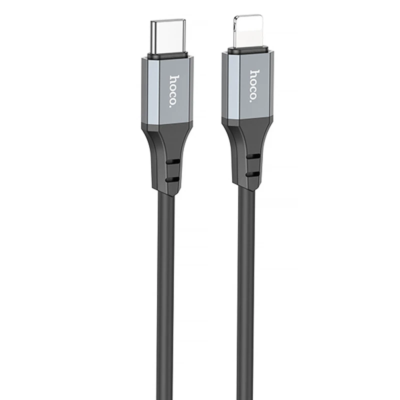 Дата кабель Hoco X86 Spear Type-C to Lightning 20W (1m) – Black. Фото 1 з 4