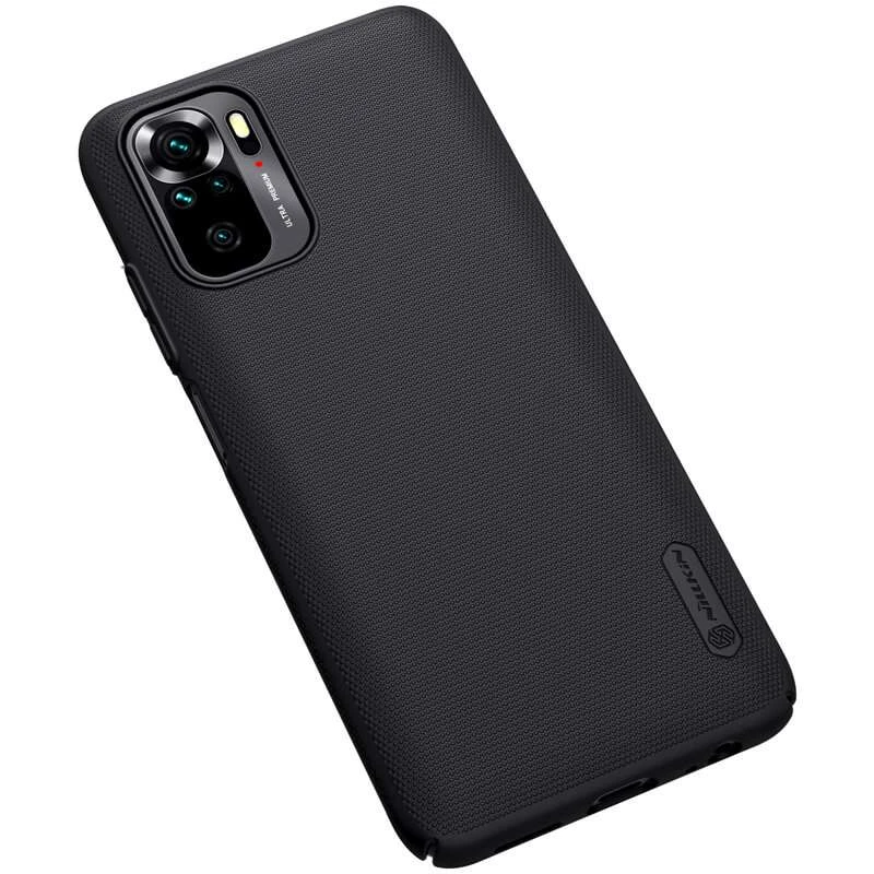 Пластикова накладка Nillkin Frost на Xiaomi Redmi Note 10 / Note 10s – Чорний. Фото 5 з 6