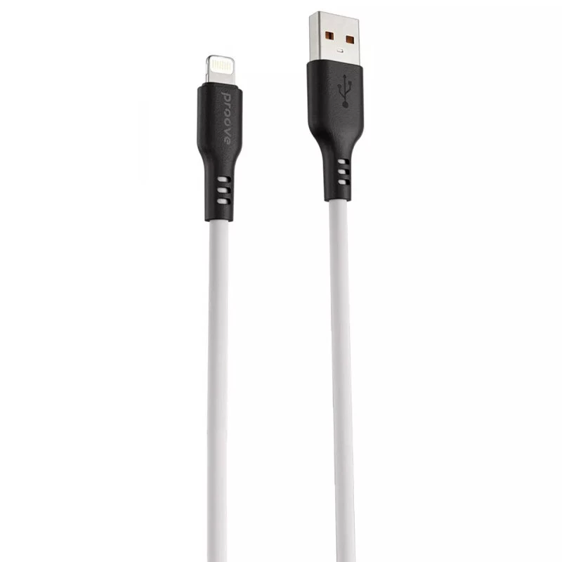 

Дата кабель Proove Rebirth USB to Lightning 2.4A (1m) (White)