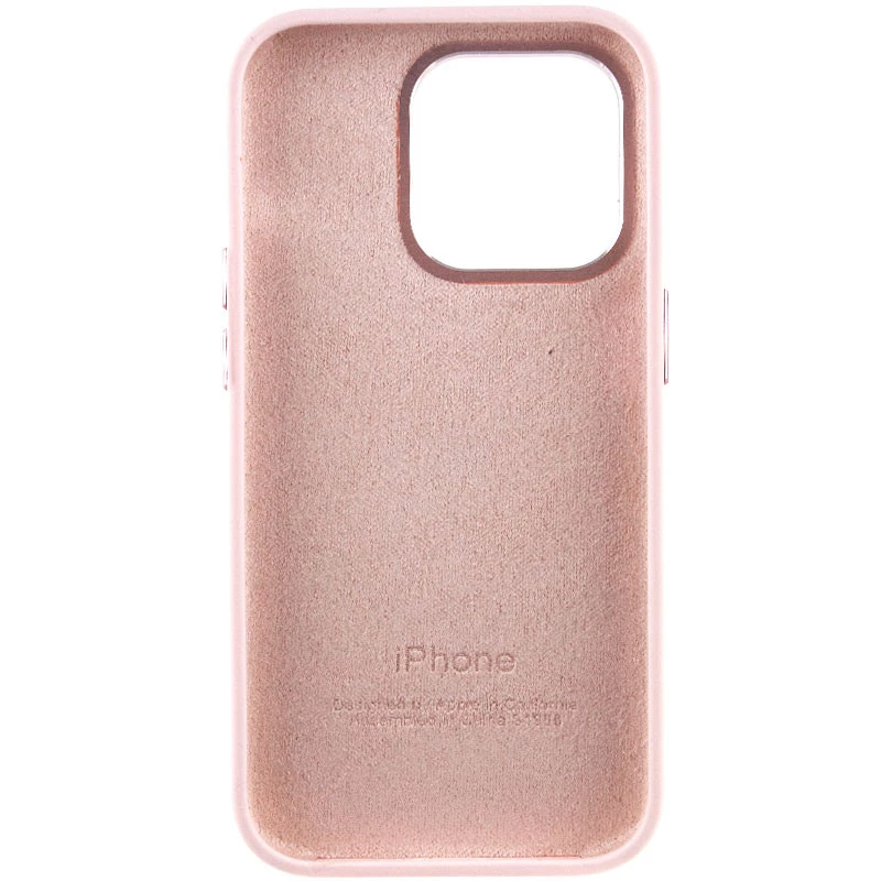 Чехол Silicone Case с металлическими кнопками для Apple iPhone 13 Pro Max (6.7") – Розовый / Chalk Pink. Фото 5 из 9