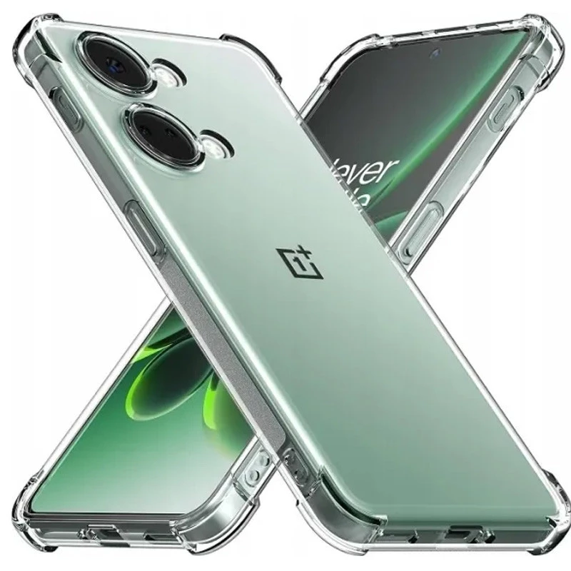 Ультратонкий силіконовий чохол GETMAN з критими бортами та камерою для OnePlus Nord 3 – Безбарвний (прозорий). Фото 1 з 6