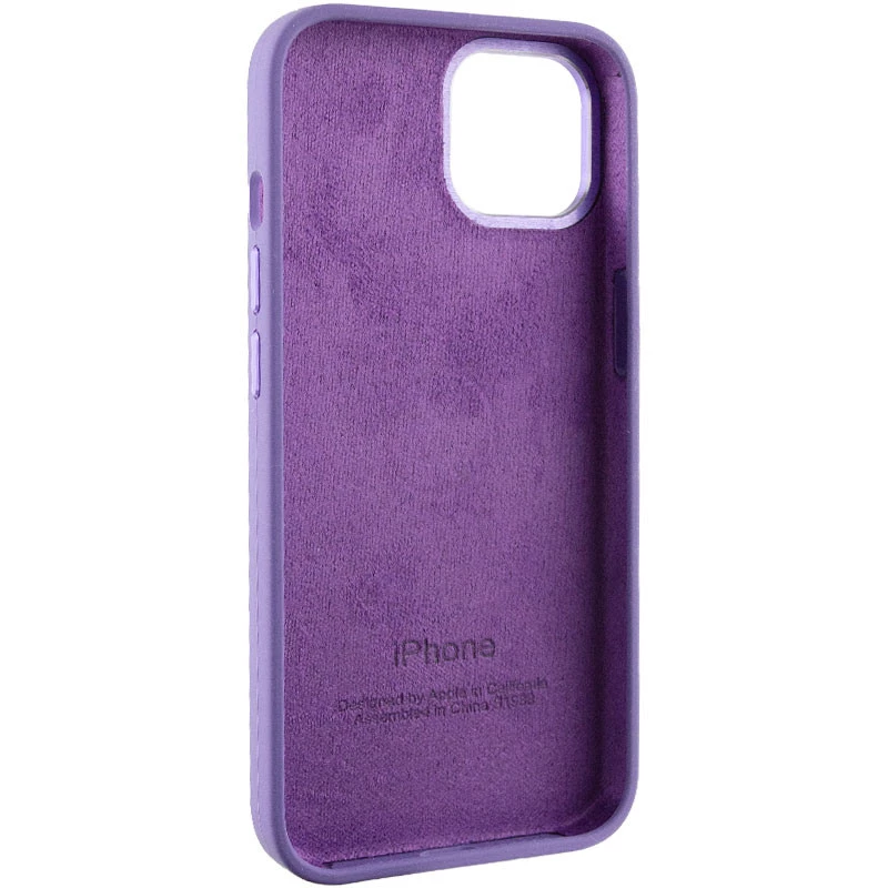 Чохол Silicone Case з металевими кнопками на Apple iPhone 12 Pro Max (6.7") – Фіолетовий / Iris. Фото 7 з 9