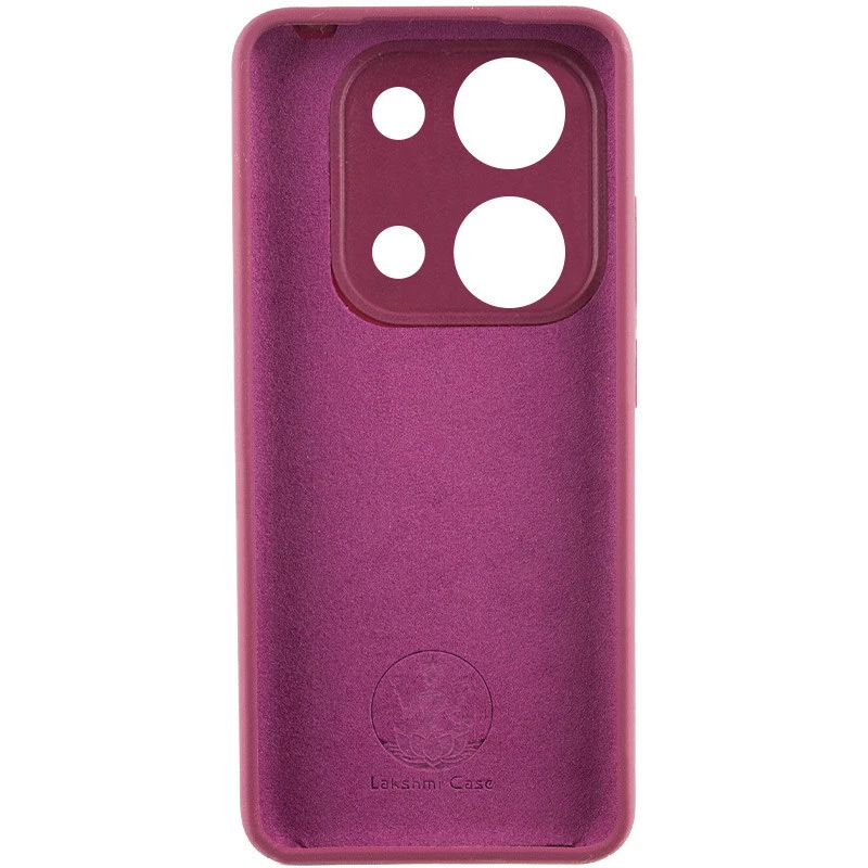 Чохол Silicone Case Lakshmi Premium з закритою камерою на Xiaomi Redmi Note 13 4G – Бордовий / Plum. Фото 2 з 3
