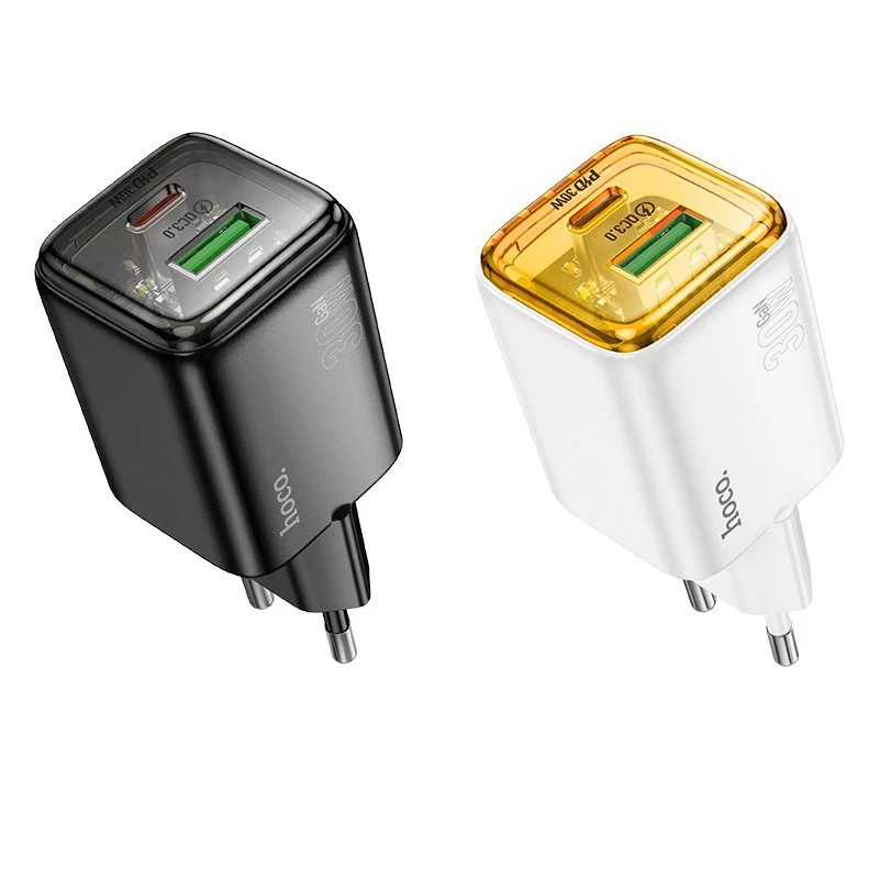 СЗУ Hoco N53 Monsoon PD30W+QC3.0 (1USB-A/1C) фото 1 из 1