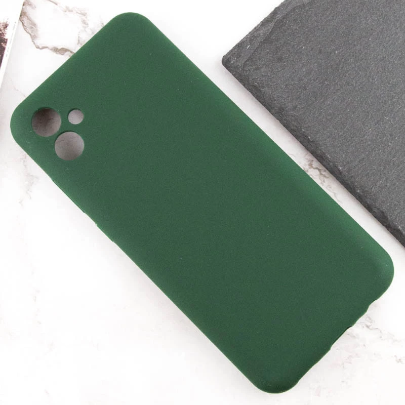 Чохол Silicone Case Lakshmi Plus з закритою камерою на Samsung Galaxy A07 – Зелений / Dark green. Фото 5 з 7