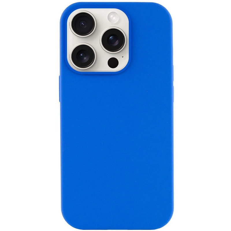 Чохол з закритим низом Silicone Case на Apple iPhone 14 Pro Max (6.7") – Синій / Capri Blue. Фото 2 з 7