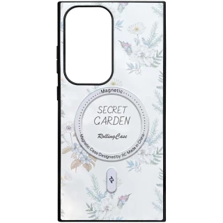 TPU+PC чохол Secret Garden with MagFit для Samsung Galaxy S24 — White