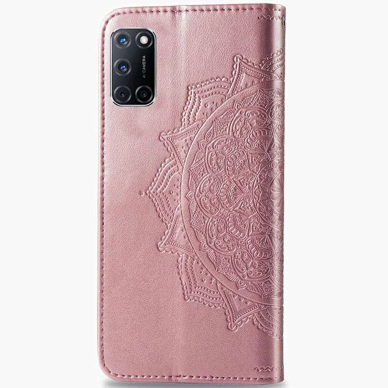 Шкіряний чохол-книжка Art Case з візитницею для Oppo A52 / A72 / A92 – Рожевий. Фото 4 з 5