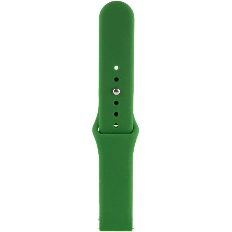 Силиконовый ремешок Sport для Xiaomi Amazfit/Samsung 22 mm – Зеленый / Army green. Фото 3 из 3