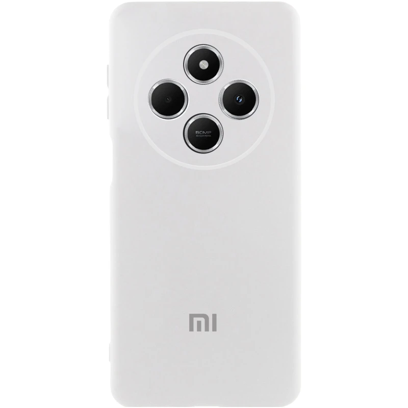 Чохол Silicone Case Lakshmi Premium L з закритою камерою на Xiaomi Poco C75 – Білий / White. Фото 1 з 1