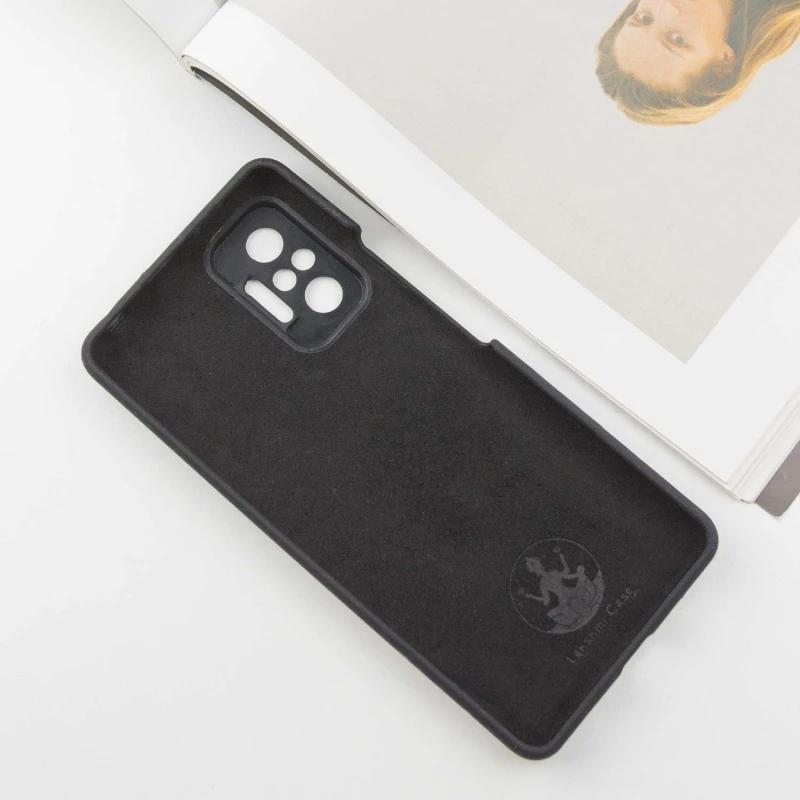 Чохол Silicone Case Lakshmi Premium із закритою камерою для Xiaomi Redmi Note 10 Pro – Чорний / Black. Фото 3 з 7