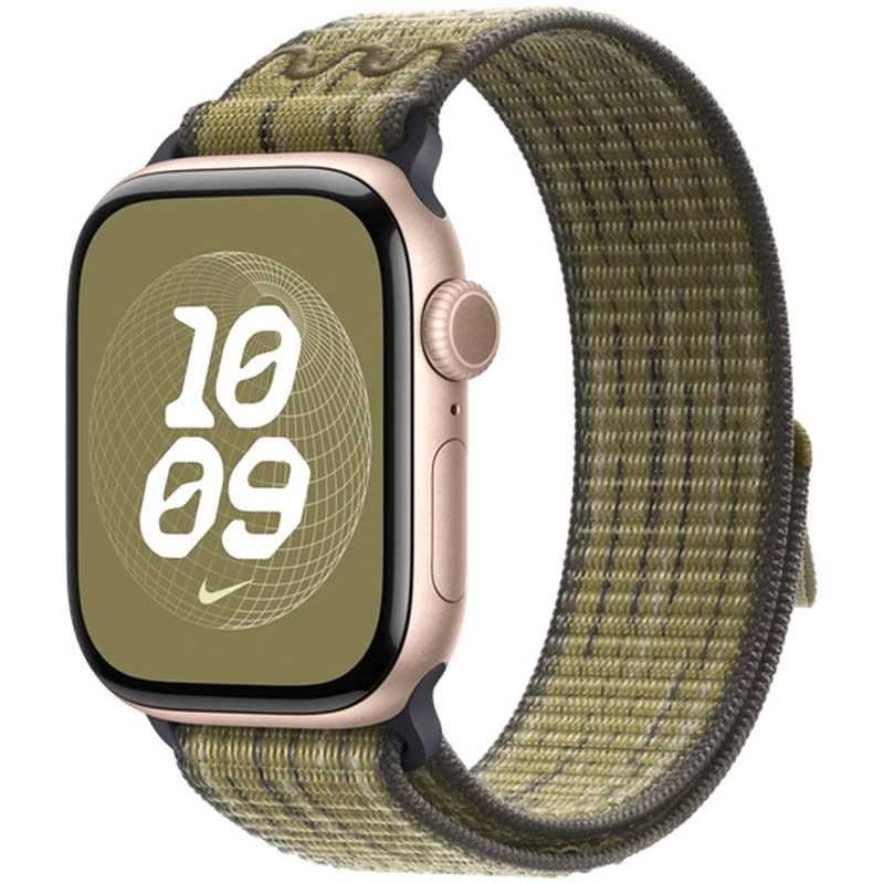 Ремінець Nike Sport Loop для Apple Watch 42/44/45/46/49mm – Green / Grey. Фото 2 з 3