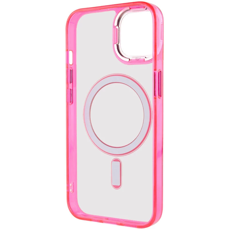 Силіконовий чохол Iris с MagSafe на Apple iPhone 12 Pro Max (6.7") – Малиновий. Фото 5 з 8