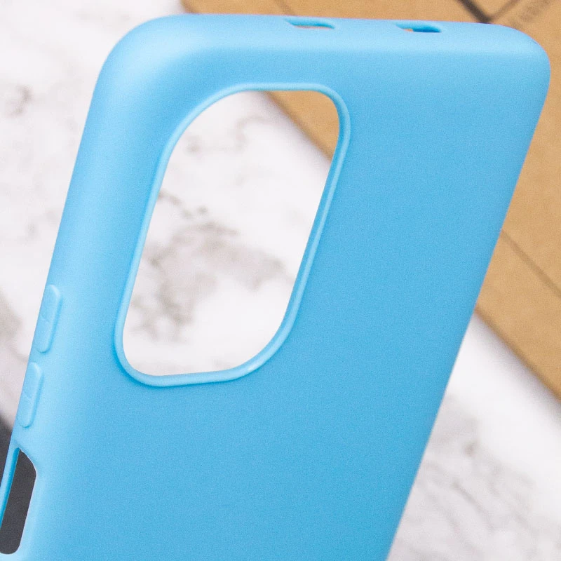 Цветной силиконовый чехол для Xiaomi Redmi Note 11 (Global) / Note 11S – Голубой. Фото 8 из 8