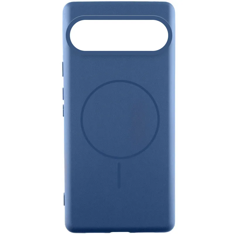 Чехол Silicone Cover Lakshmi (AA) with Magnetic Fit для Google Pixel 10 – Синий / Navy blue. Фото 1 из 3