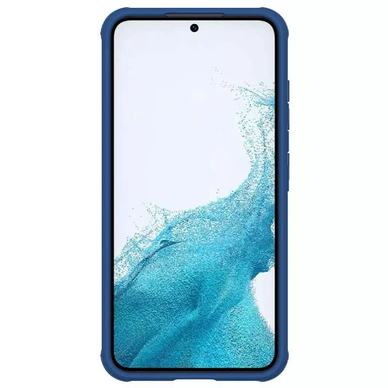 Карбована накладка Nillkin зі шторкою для камери на Samsung Galaxy A54 5G – Синій / Blue. Фото 2 з 6