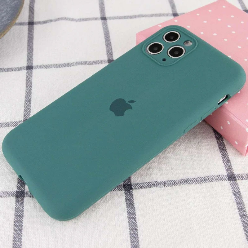 Чохол Silicone Case з захистом камери на Apple iPhone 11 Pro Max (6.5") – Зелений / Pine green. Фото 2 з 3