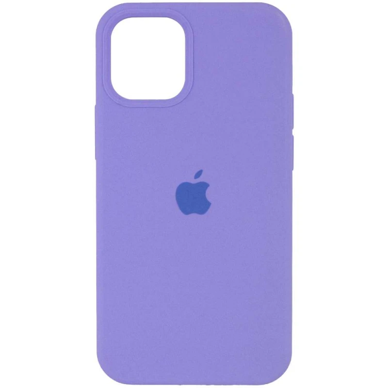 Чохол Silicone Case з закритим низом на Apple iPhone 12 (6.1") – Бузковий / Dasheen. Фото 1 з 3