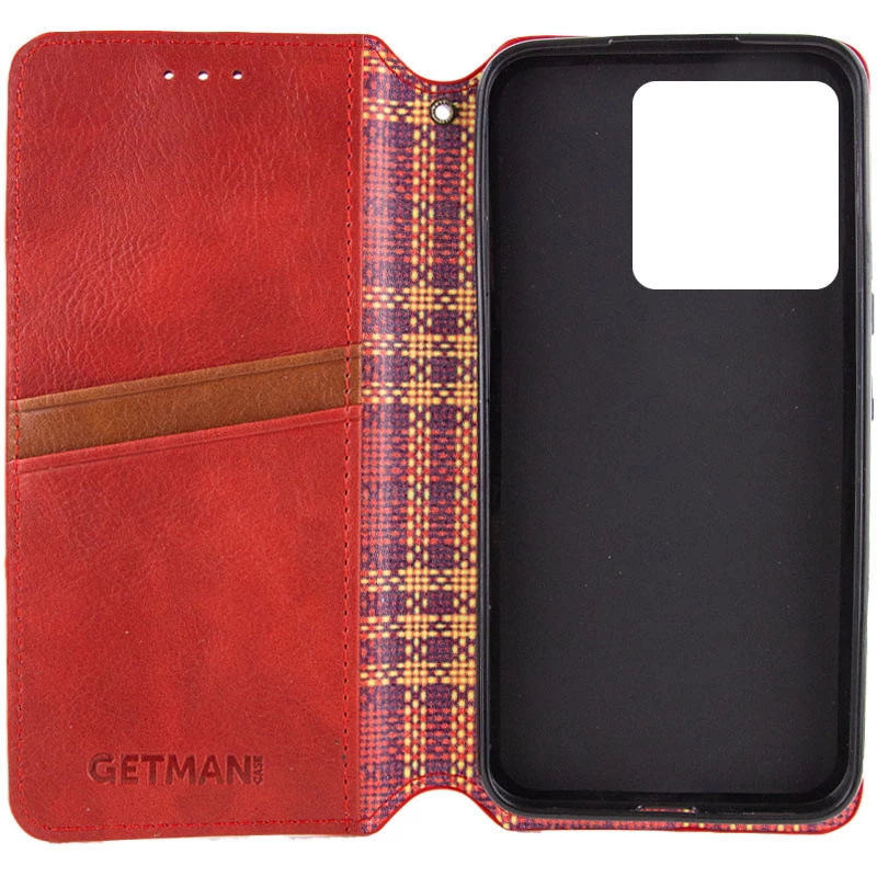 Чехол книжка GETMAN кубик для Xiaomi 14 – Красный. Фото 4 из 8