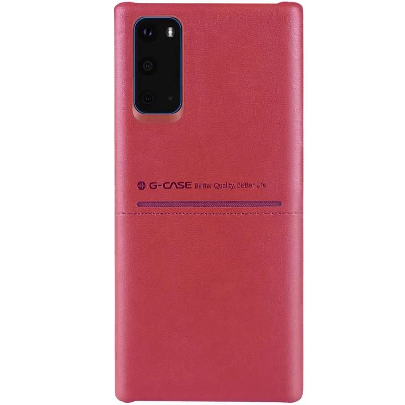 

Шкіряна накладка G-Case Cardcool Series на Samsung Galaxy S20 (Червоний)