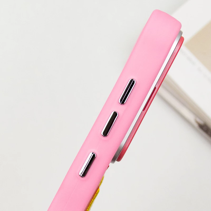 TPU+PC чехол с животными для Xiaomi Redmi 14C / Poco C75 – Pink Dog. Фото 7 из 9