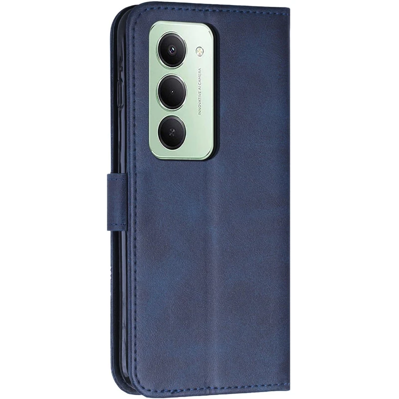 Кожаный чехол-книжка Jet Cover для Xiaomi Redmi 15 (EU) – Blue. Фото 4 из 6