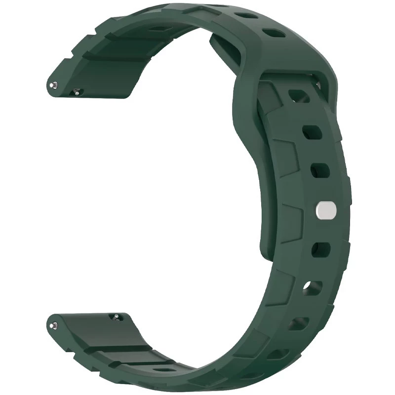Силіконовий ремінець Defense для Smart Watch 20mm – Pine green. Фото 2 з 3