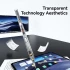 Стилус Usams US-ZB264 Transparent Magnetic Charding Tilt-sensitive Active Touch for iPad – Transparent black. Фото 2 з 7