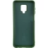 Чохол Silicone Case Lakshmi Elit на Xiaomi Redmi Note 9s / Note 9 Pro / Note 9 Pro Max – Зелений / Dark green. Фото 4 з 7