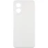 Кольоровий силіконовий чохол із захистом камери на Oppo A38 – Білий / White. Фото 1 з 7