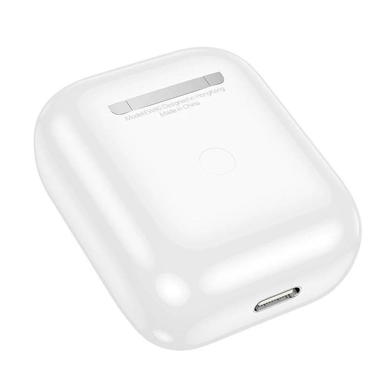 Беспроводные TWS наушники Hoco EW80 Magnificent with Touch Screen – White. Фото 6 из 7