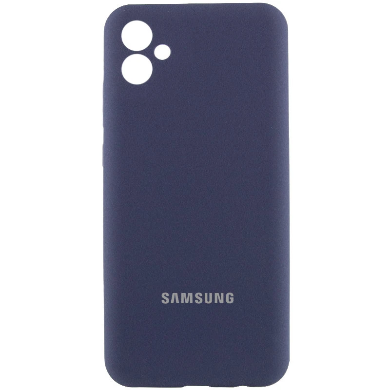 Чехол Silicone Case Lakshmi Premium L с закрытой камерой для Samsung Galaxy A04e – Темно-синий / Midnight blue. Фото 1 из 2