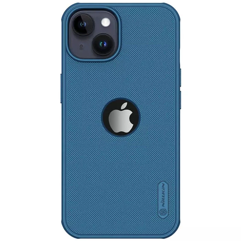 

Чехол Nillkin Matte Pro с лого для Apple iPhone 14 (6.1") (Синий / Blue), Синій / blue