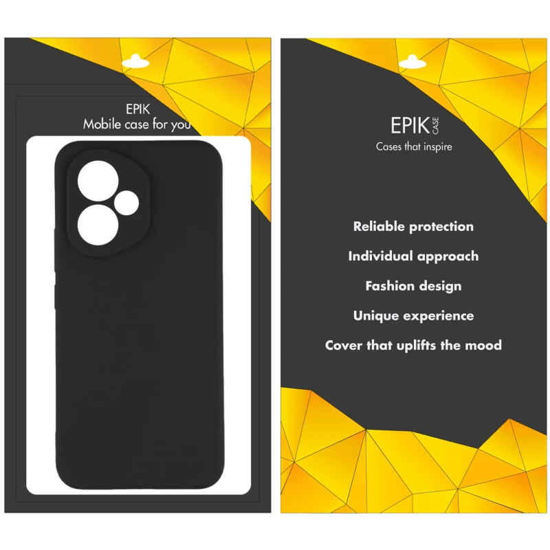 Чёрный силиконовый чехол Epik с защитой камеры для Honor 400 – Черный. Фото 2 из 2