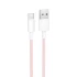 Дата кабель Borofone BX117 Source USB to Type-C 3A (1m) – Pink. Фото 1 из 3