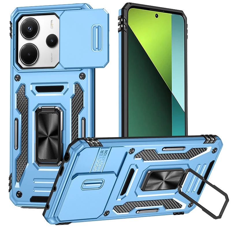 Ударопрочный чехол Square Ring c шторкой на камеру для Xiaomi Redmi Note 14 5G – Голубой / Light Blue. Фото 1 Ударопрочный чехол Square Ring c шторкой на камеру для Xiaomi Redmi Note 14 5G – Голубой / Light Blue. Фото 1 из 1