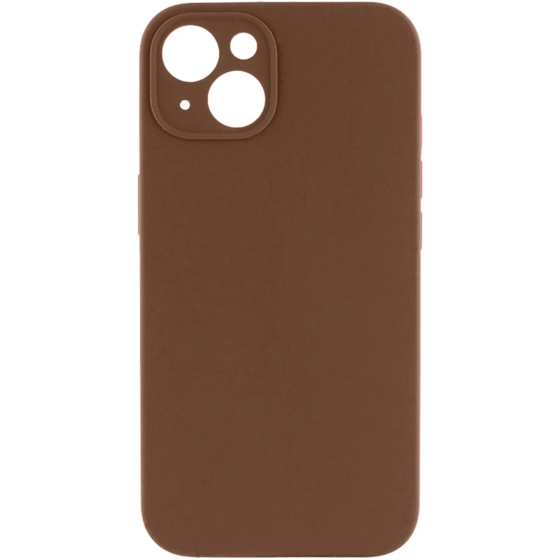 Чохол Silk Full Camera Protective (AA) NO LOGO для Apple iPhone 14 (6.1") – Коричневий / Brown. Фото 1 з 1