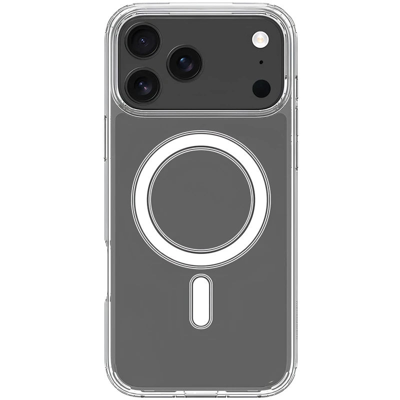 Прозрачный TPU чехол с MagSafe на Apple iPhone 17 Pro Max (6.9") – Clear. Фото 10 из 19