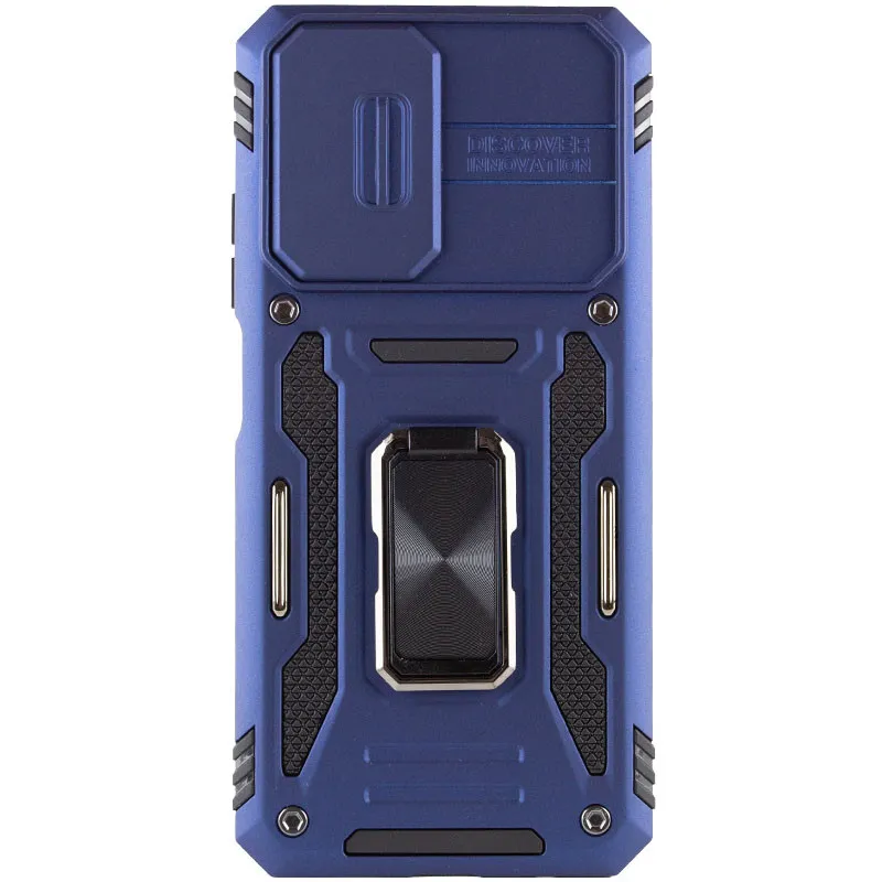 Ударопрочный чехол Square Ring c шторкой на камеру для Xiaomi Redmi A7 Pro 4G – Синий / Navy. Фото 2 из 4