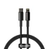 Дата кабель Baseus Tungsten Gold Type-C to Lightning PD 20W (1m) (CATLWJ) – Чорний. Фото 1 з 5