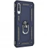 Протиударний чохол Serge Ring з кільцем на Samsung Galaxy A50 (A505F) / A50s / A30s – Темно-синій. Фото 3 з 6