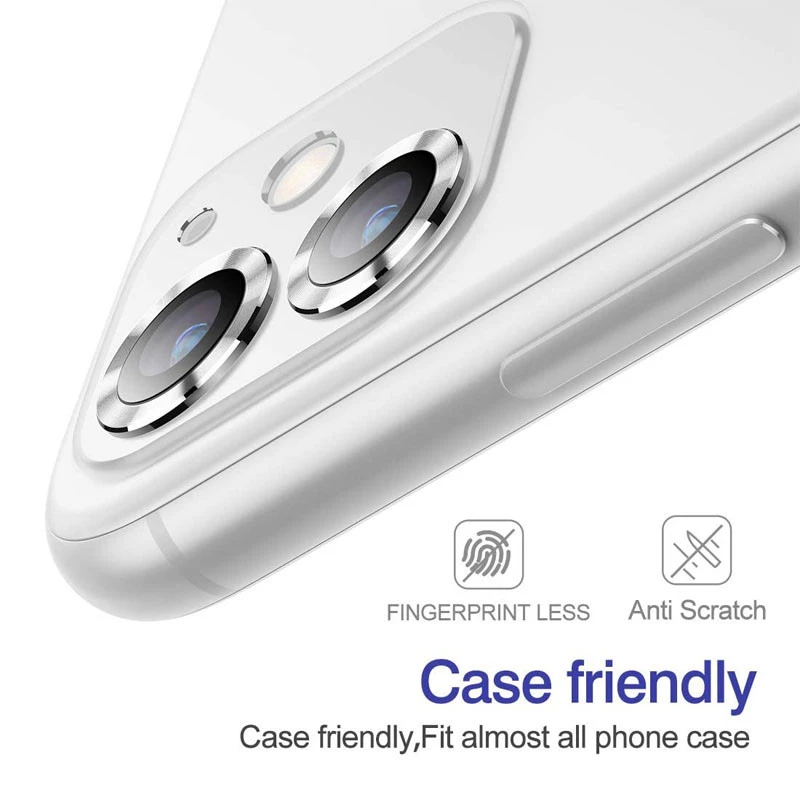 Металеве захисне скло на камеру на Apple iPhone 11 (6.1") – Срібний / Silver. Фото 3 з 4