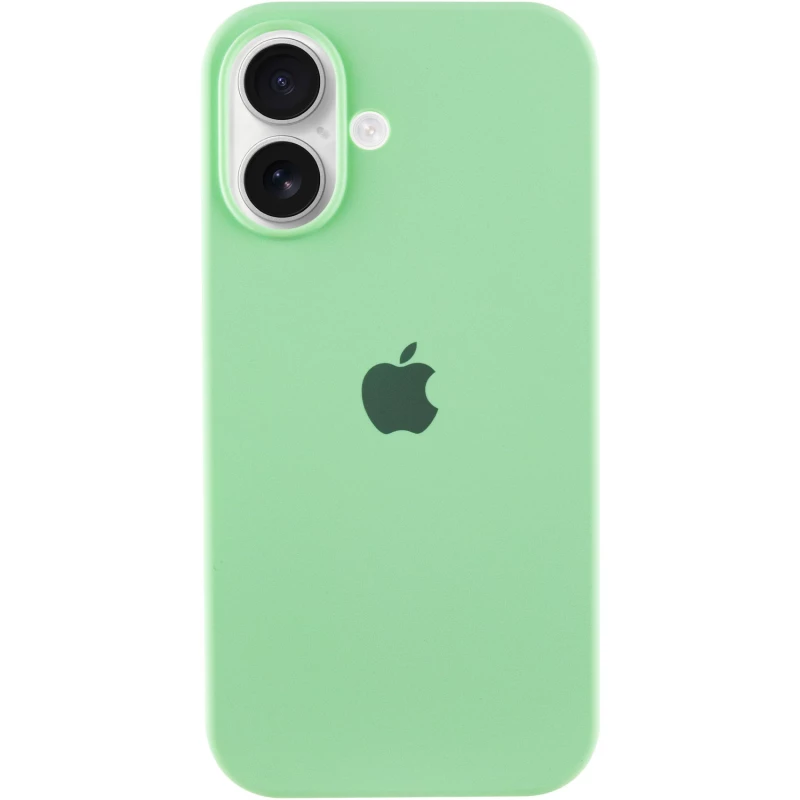 

Чохол Silicone Case з закритим низом на Apple iPhone 16 (Зелений / Pistachio)