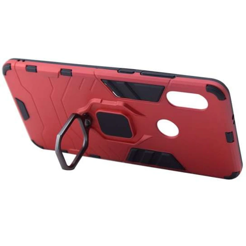 Протиударний чохол Transformer з кільцем на Xiaomi Redmi Note 5 Pro / Note 5 (AI Dual Camera) – Червоний / Dante Red. Фото 4 з 7