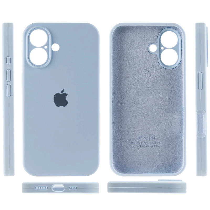 Чохол Silicone Case з захистом камери на Apple iPhone 17 (6.3") – Блакитний / Sweet Blue. Фото 5 з 8