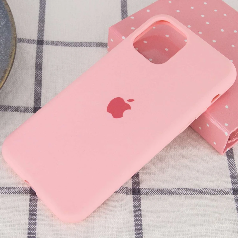 Чехол Silicone Case с закрытым низом для Apple iPhone 11 Pro Max (6.5") – Розовый / Pink. Фото 2 из 3