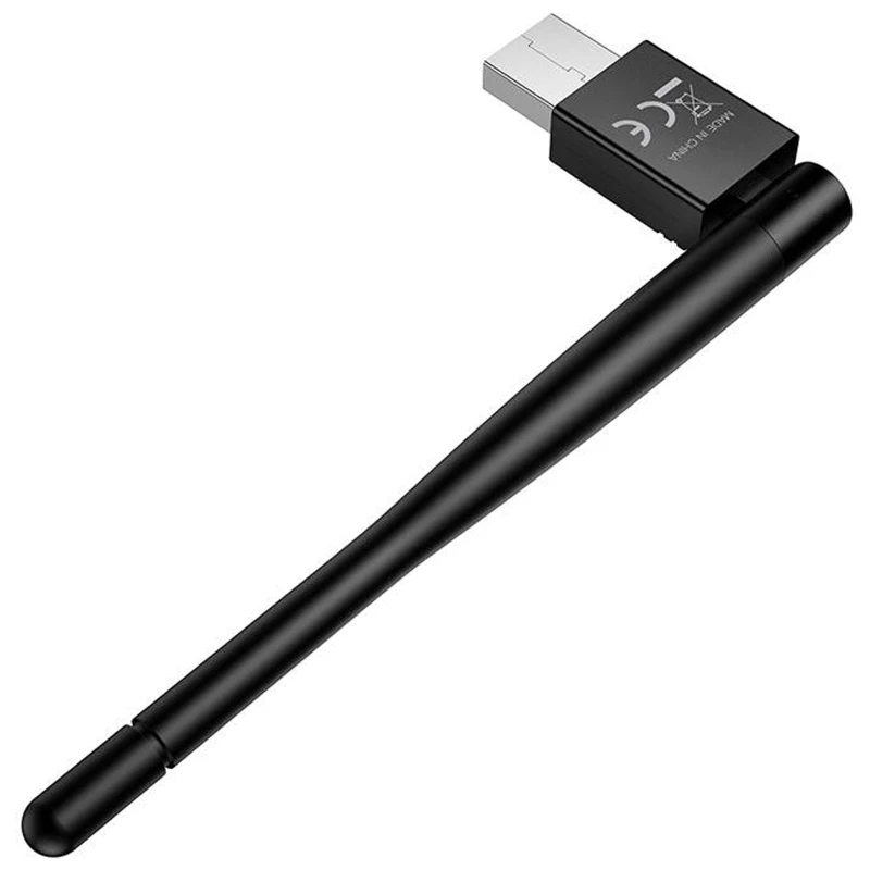 WiFi адаптер Hoco HI37 WiFi4 USB External Antenna 150Mbps – Black. Фото 5 з 6