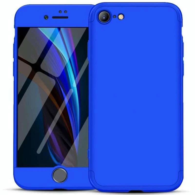 

Чехол с защитой 360 градусов GKK для Apple iPhone SE (2020) (Синий), Синій