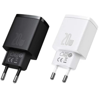СЗУ Baseus Compact Quick Charger 20W QC+ PD (Type-C + 1USB) фото 1 СЗУ Baseus Compact Quick Charger 20W QC+ PD (Type-C + 1USB) фото 1 из 1